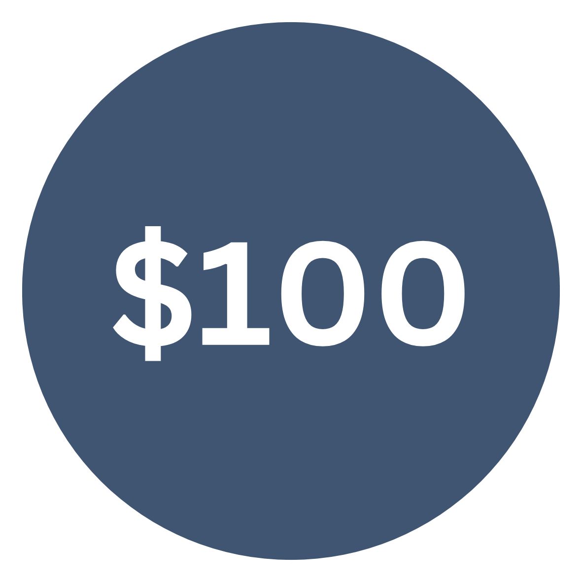 $100