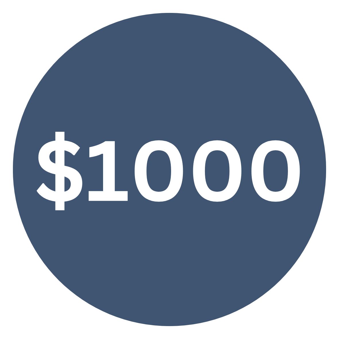 $1,000