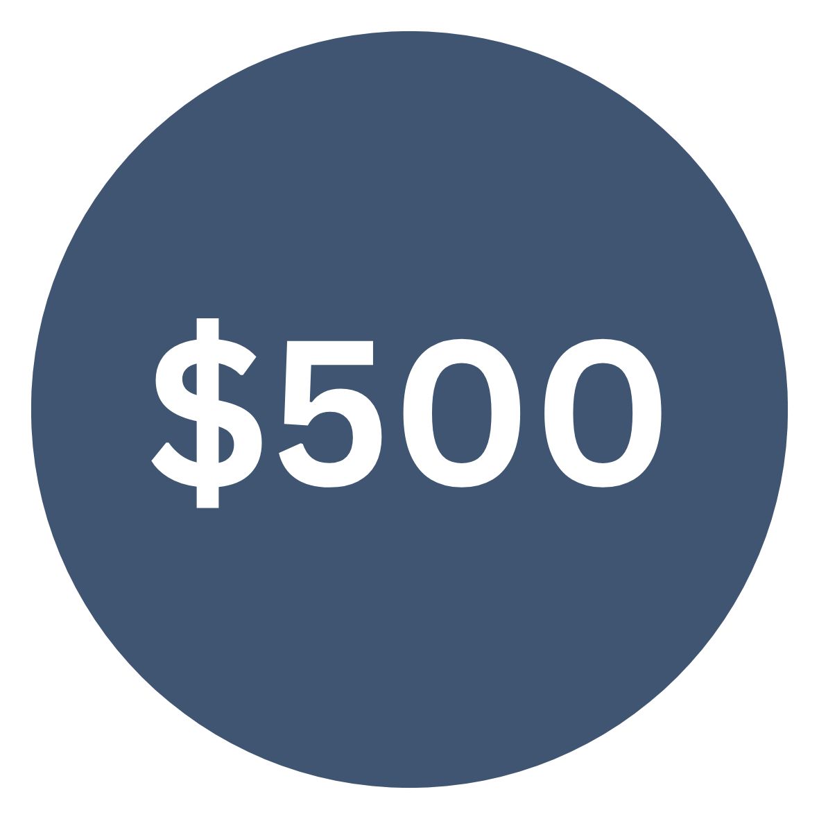 $500