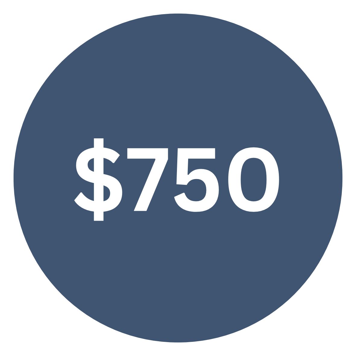 $750